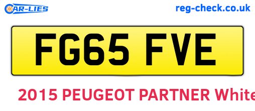 FG65FVE are the vehicle registration plates.