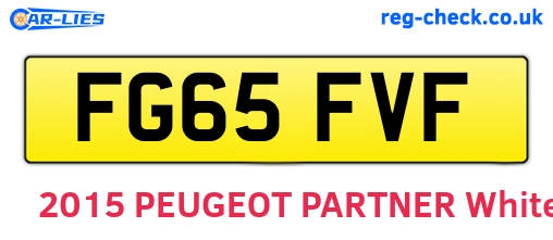 FG65FVF are the vehicle registration plates.