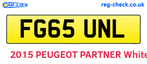 FG65UNL are the vehicle registration plates.