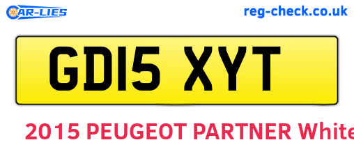 GD15XYT are the vehicle registration plates.