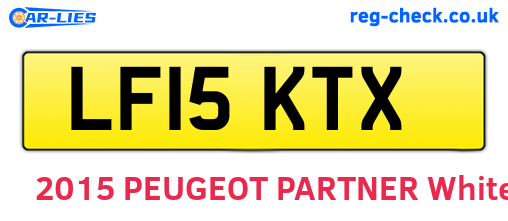 LF15KTX are the vehicle registration plates.