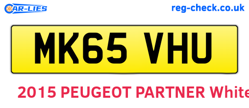 MK65VHU are the vehicle registration plates.