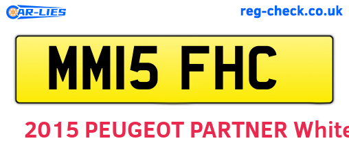 MM15FHC are the vehicle registration plates.