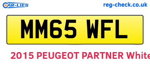 MM65WFL are the vehicle registration plates.