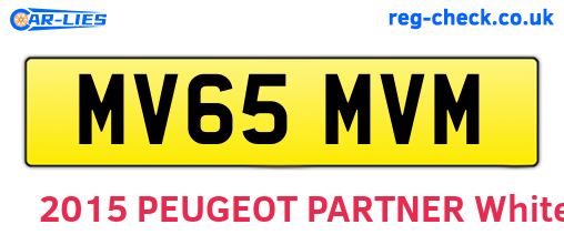 MV65MVM are the vehicle registration plates.