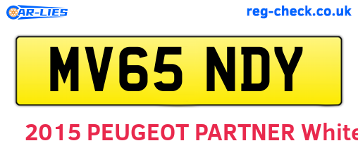 MV65NDY are the vehicle registration plates.