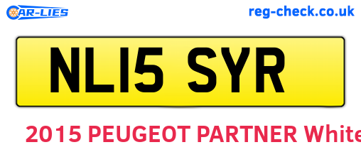 NL15SYR are the vehicle registration plates.