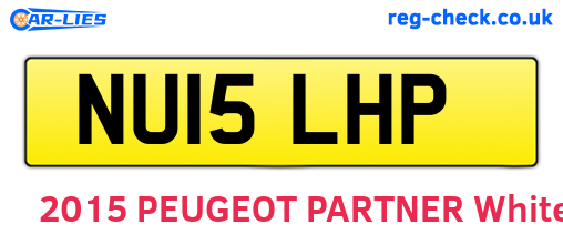NU15LHP are the vehicle registration plates.