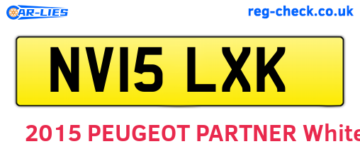 NV15LXK are the vehicle registration plates.