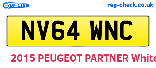 NV64WNC are the vehicle registration plates.