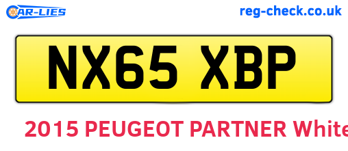 NX65XBP are the vehicle registration plates.