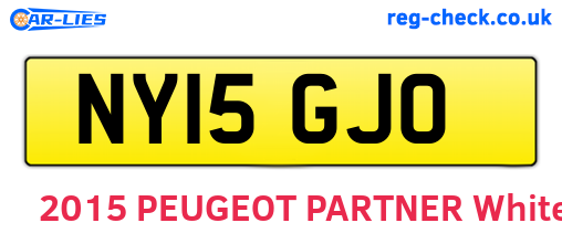 NY15GJO are the vehicle registration plates.