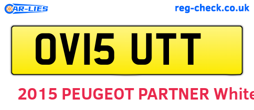 OV15UTT are the vehicle registration plates.