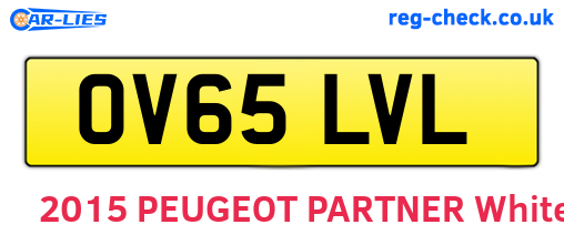 OV65LVL are the vehicle registration plates.