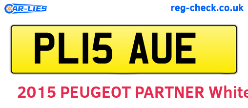 PL15AUE are the vehicle registration plates.