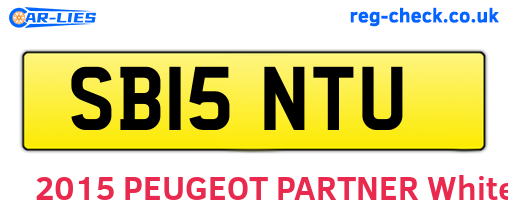 SB15NTU are the vehicle registration plates.