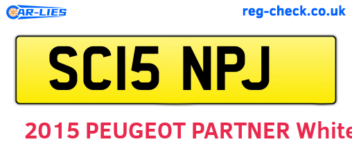 SC15NPJ are the vehicle registration plates.