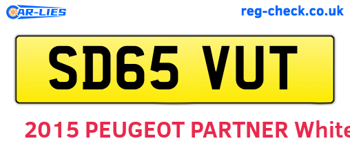 SD65VUT are the vehicle registration plates.