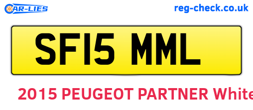 SF15MML are the vehicle registration plates.