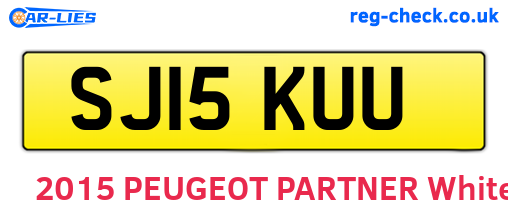 SJ15KUU are the vehicle registration plates.