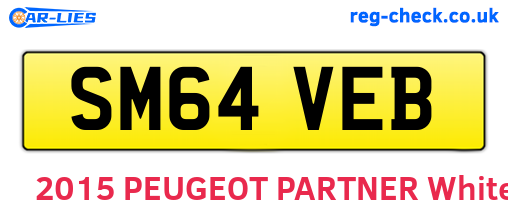 SM64VEB are the vehicle registration plates.