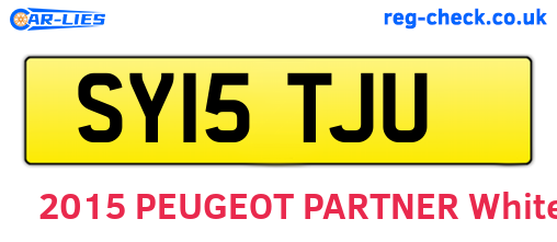 SY15TJU are the vehicle registration plates.