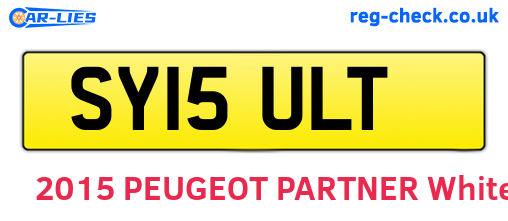 SY15ULT are the vehicle registration plates.
