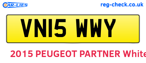 VN15WWY are the vehicle registration plates.