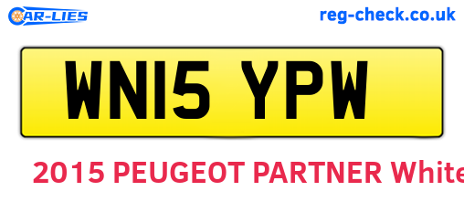 WN15YPW are the vehicle registration plates.