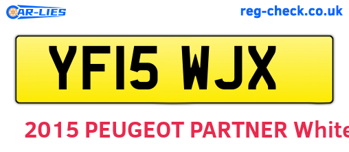 YF15WJX are the vehicle registration plates.