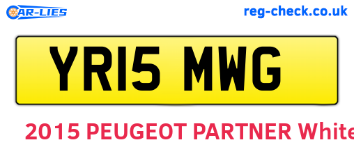 YR15MWG are the vehicle registration plates.
