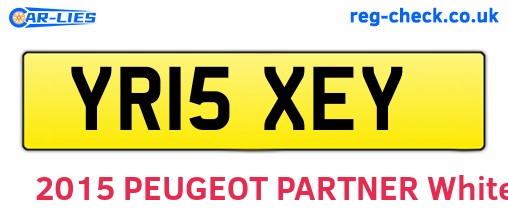 YR15XEY are the vehicle registration plates.