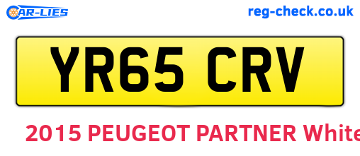 YR65CRV are the vehicle registration plates.