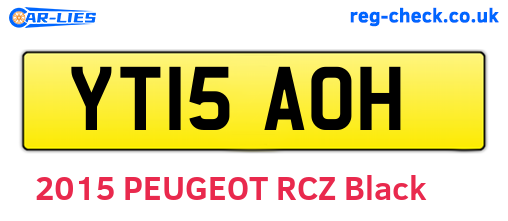 YT15AOH are the vehicle registration plates.
