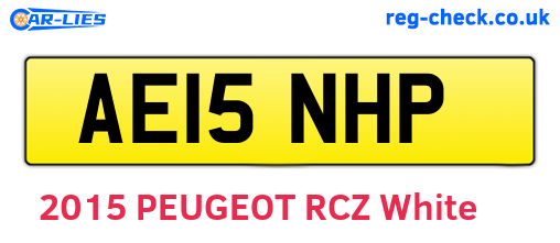 AE15NHP are the vehicle registration plates.