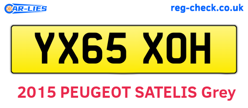 YX65XOH are the vehicle registration plates.