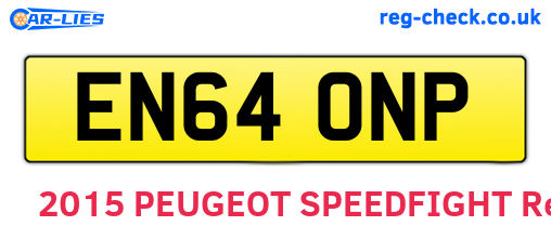 EN64ONP are the vehicle registration plates.