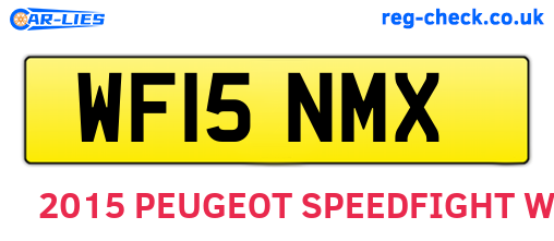 WF15NMX are the vehicle registration plates.