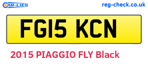 FG15KCN are the vehicle registration plates.