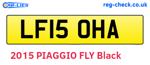 LF15OHA are the vehicle registration plates.