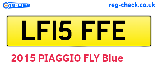 LF15FFE are the vehicle registration plates.
