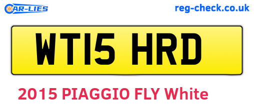 WT15HRD are the vehicle registration plates.