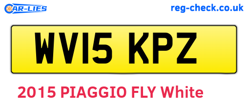 WV15KPZ are the vehicle registration plates.