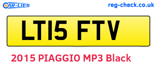 LT15FTV are the vehicle registration plates.
