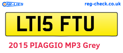 LT15FTU are the vehicle registration plates.