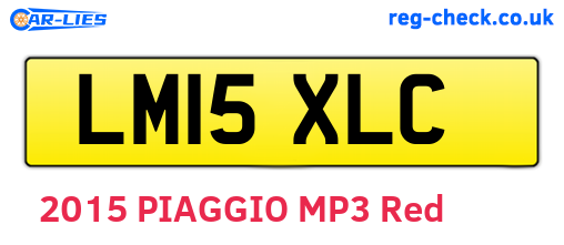 LM15XLC are the vehicle registration plates.