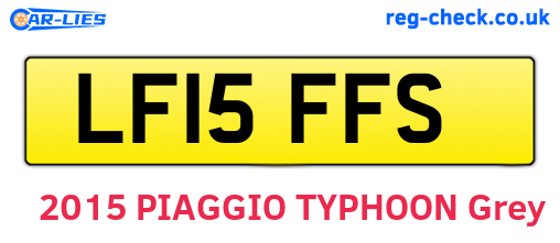 LF15FFS are the vehicle registration plates.