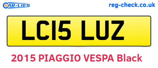 LC15LUZ are the vehicle registration plates.