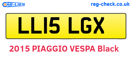 LL15LGX are the vehicle registration plates.