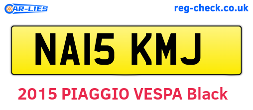 NA15KMJ are the vehicle registration plates.